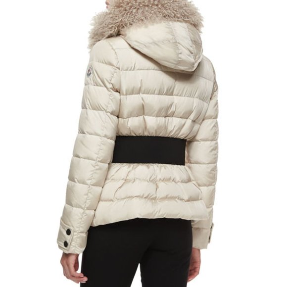 Moncler Cintrat Fur-Trimmed Hooded Puffer Coat - Picture 2 of 16